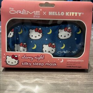 The Crème Shop x Hello Kitty Silky Sleep Mask - Blue and Red